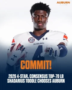 Read more about the article BREAKING NEWS: Michigan Football Enters Heated Race for Auburn Commit